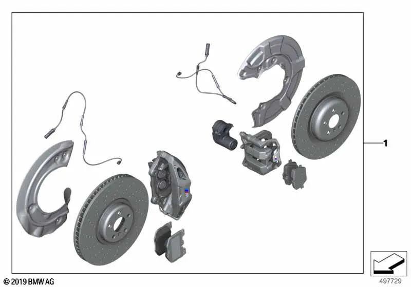 К-т тормоза M Performance Пд/Зд