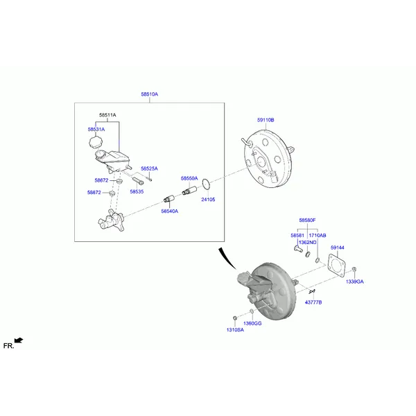 BRAKE MASTER CYLINDER & BOOSTER
