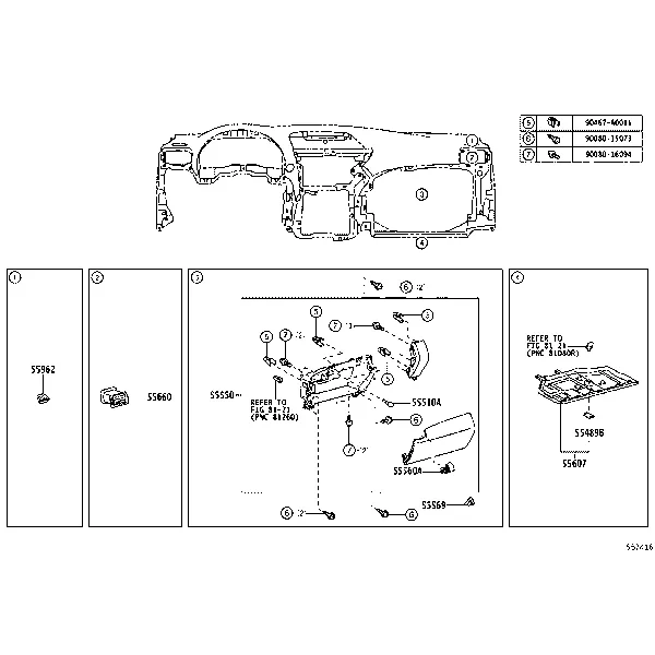 INSTRUMENT PANEL & GLOVE COMPARTMENT