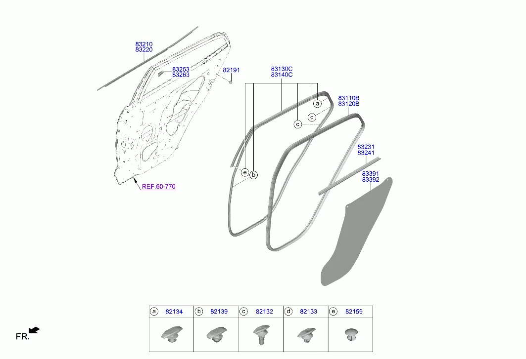 молдинг задней двери