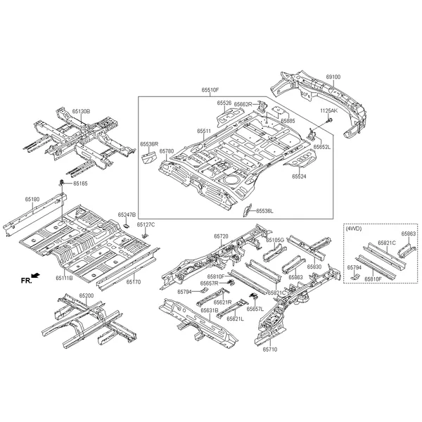 панель пола