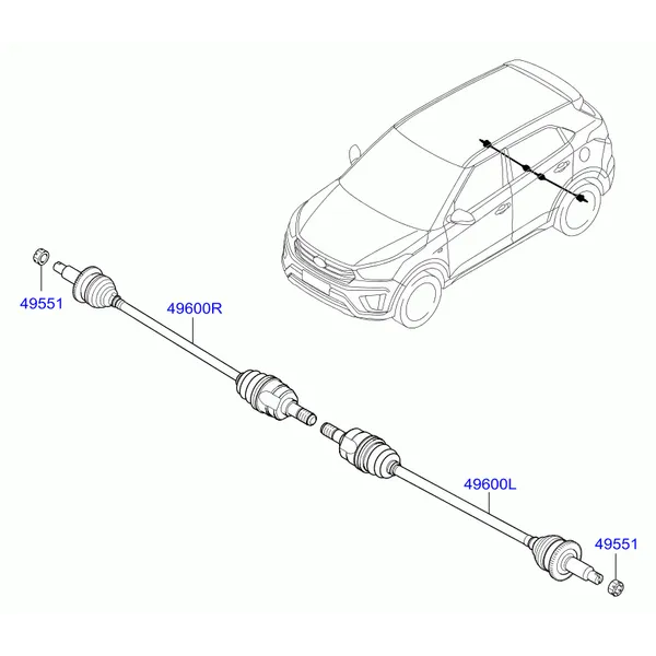 DRIVE SHAFT - REAR