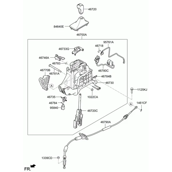 SHIFT LEVER CONTROL (ATM)