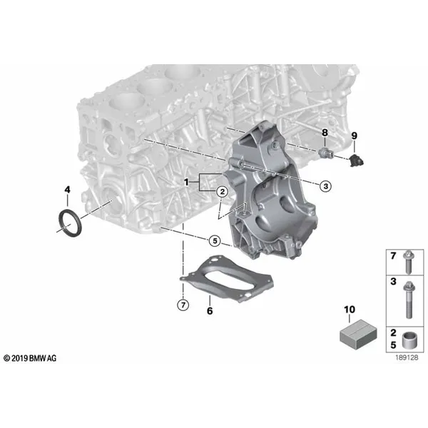Блок цилиндров/дополнительные элементы