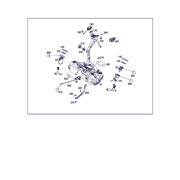 ТОПЛИВНЫЙ БАК С НАВЕСНЫМИ ЭЛЕМЕНТАМИ