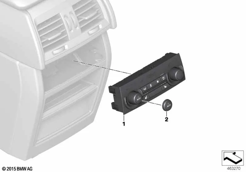 Панель управления задн.авт.сист.кондиц.