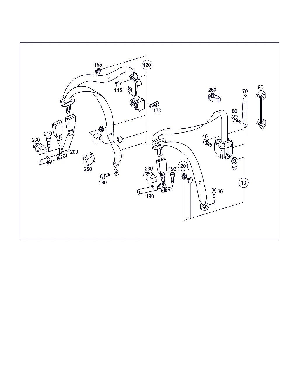 РЕМЕНЬ БЕЗОПАСНОСТИ ЗАДНЕГО СИДЕНЬЯ