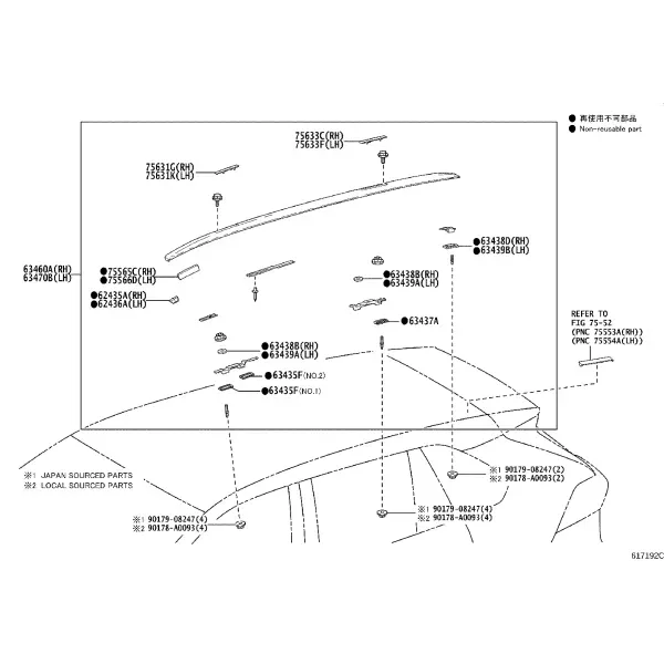 ROOF PANEL & BACK PANEL