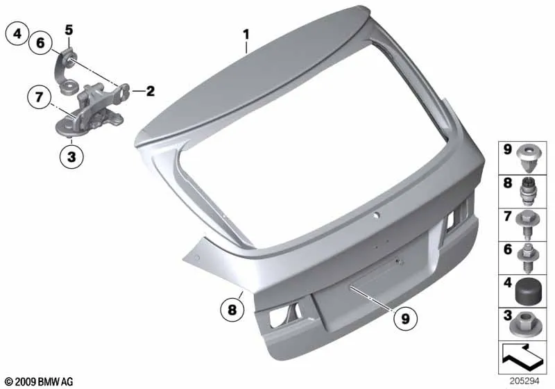 Багажная дверь/детали