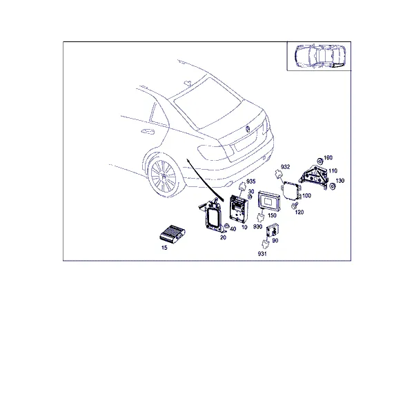 БЛОКИ УПРАВЛЕНИЯ И РЕЛЕ В БАГАЖНИКЕ