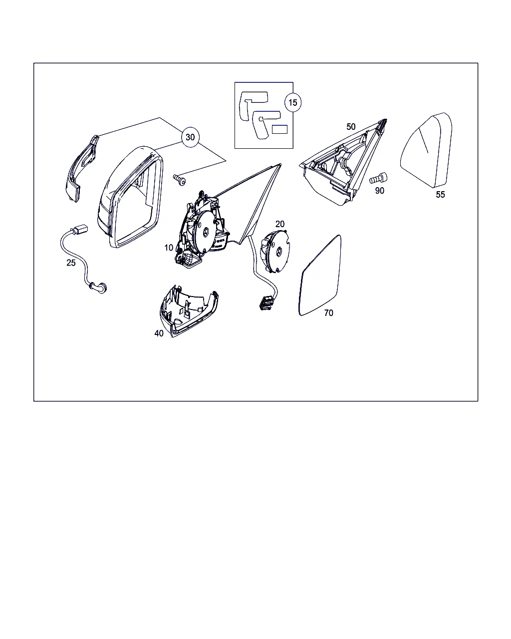 НАРУЖНОЕ ЗЕРКАЛО ЛЕВОЕ