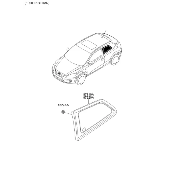 Стекло боковины
