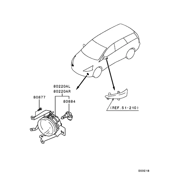 ЭЛЕКТРООБОРУДОВАНИЕ ШАССИ - ПЕРЕДНИЕ УКАЗАТЕЛИ ПОВОРОТОВ