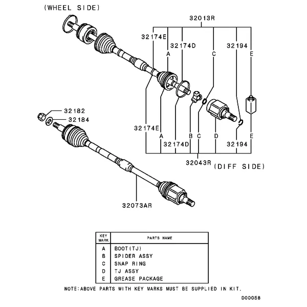 ПЕРЕДНИЙ МОСТ - ПРИВОДНЫЕ ВАЛЫ ПЕРЕДНЕГО МОСТА