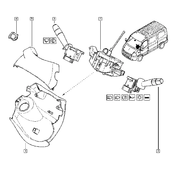Подрулевой переключатель