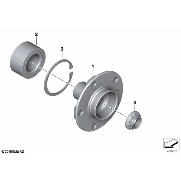 Полуось задн.моста/подшипн.ступ.колеса