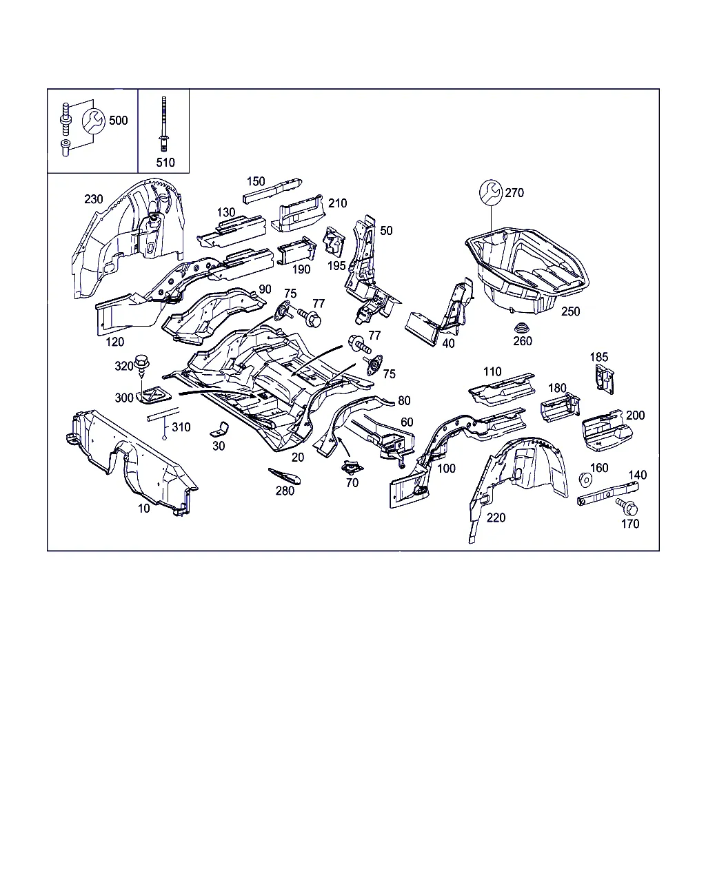 ПОЛ ЗАДН. ЧАСТИ КУЗОВА