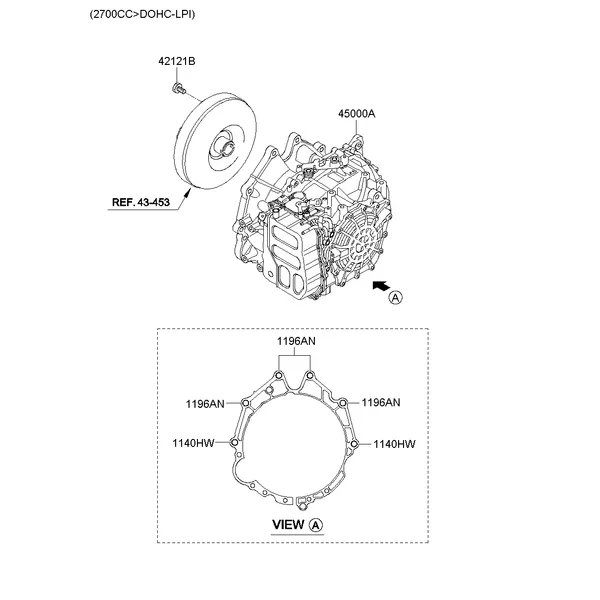 TRANSAXLE ASSY-AUTO; 2
