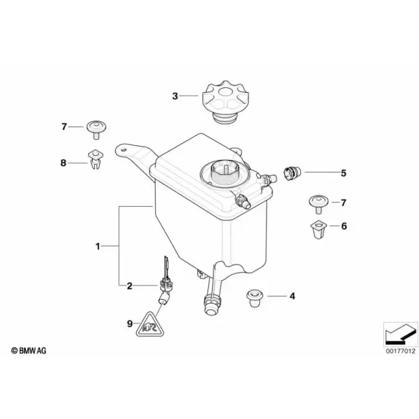 Расширительный бачок охлаждающей жидкости