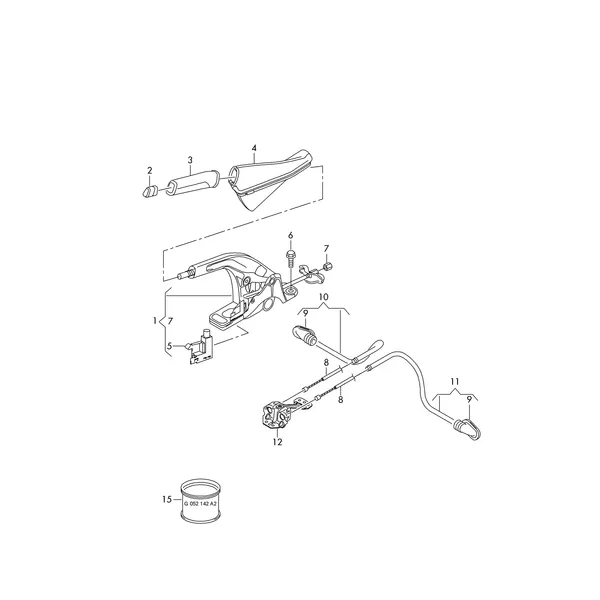 Рычаг стояночного тормоза