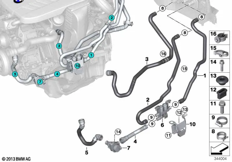 Шланги охлаждающей жидкости