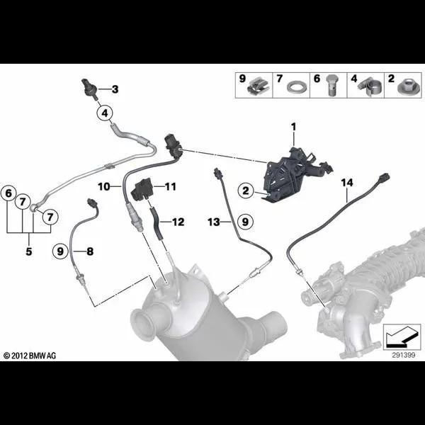 Датчики саж. фильтра/дополн.элементы