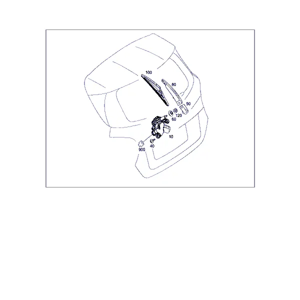 СТЕКЛООЧИСТИТЕЛЬ ДВЕРИ БАГАЖН. ОТДЕЛЕН.