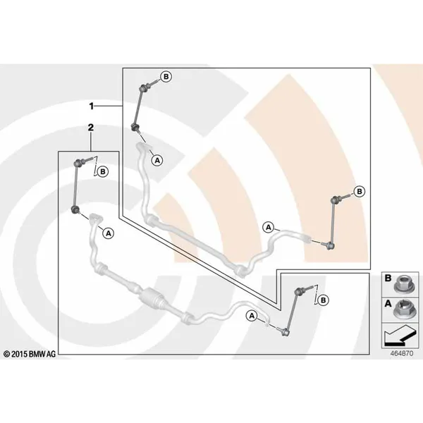 Ремкомплект стойки штанги стабилизатора