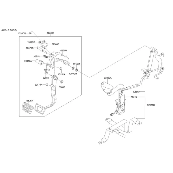 BRAKE & CLUTCH PEDAL; 1