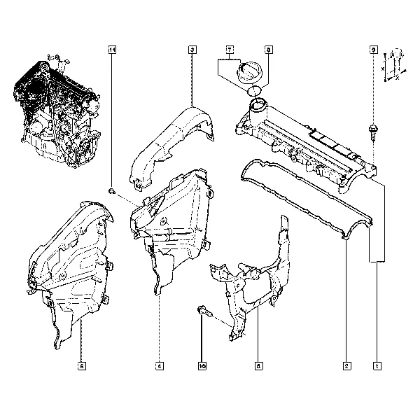 Крышка клапанного механизма - Головка блока цилиндров