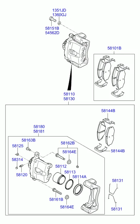 Тормозной механизм переднего колеса