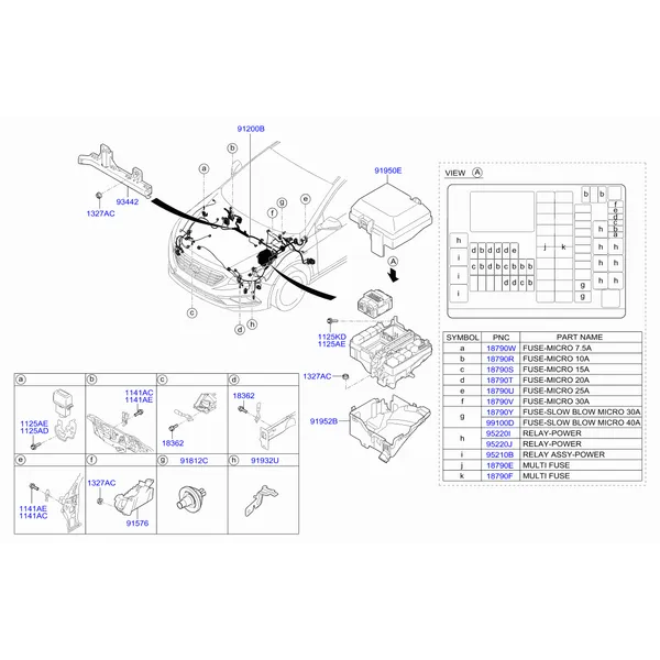 проводка передняя