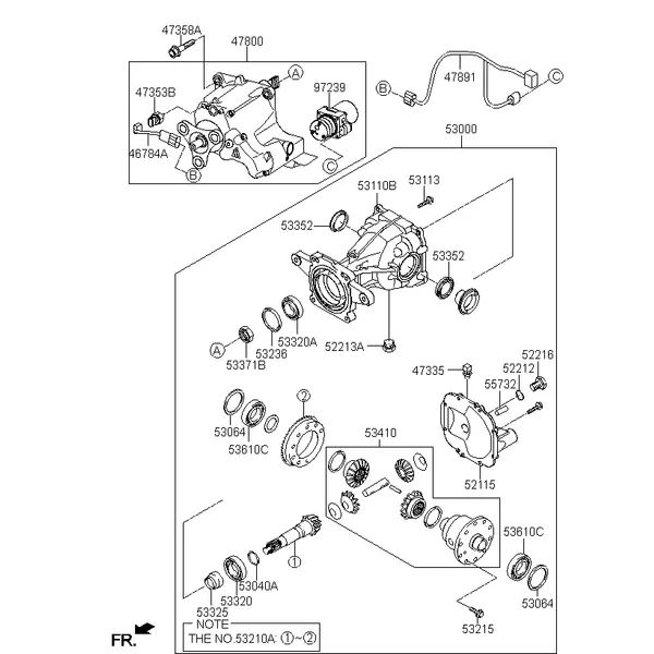 Чашка заднего дифференциала