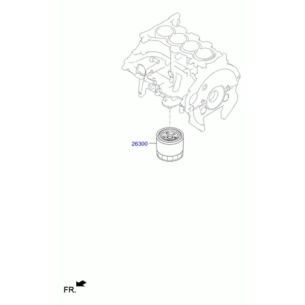 FRONT CASE & OIL FILTER