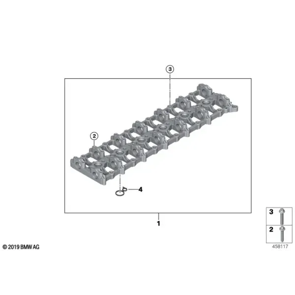 Корпус распределителя головки блока