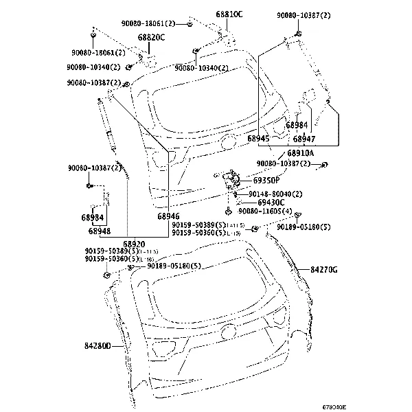 BACK DOOR LOCK & HANDLE