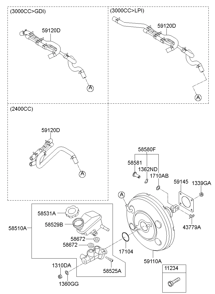 BRAKE MASTER CYLINDER & BOOSTER