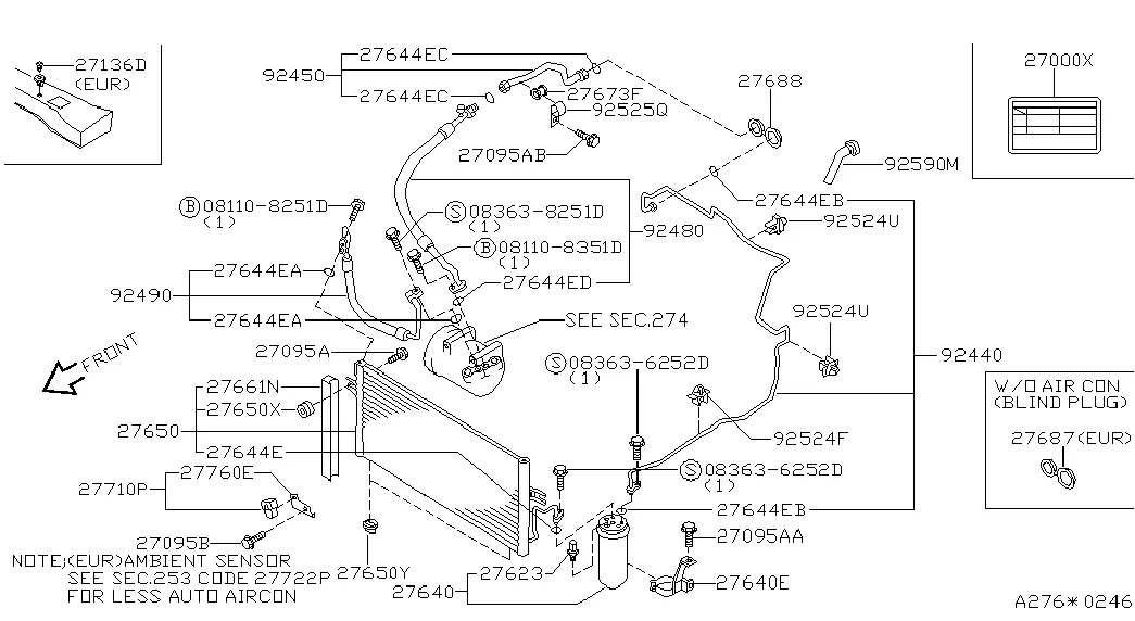 Конденсатор с баком для жидкости и трубопроводом