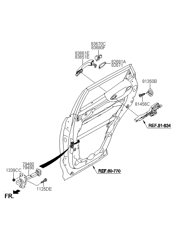 замок задней двери