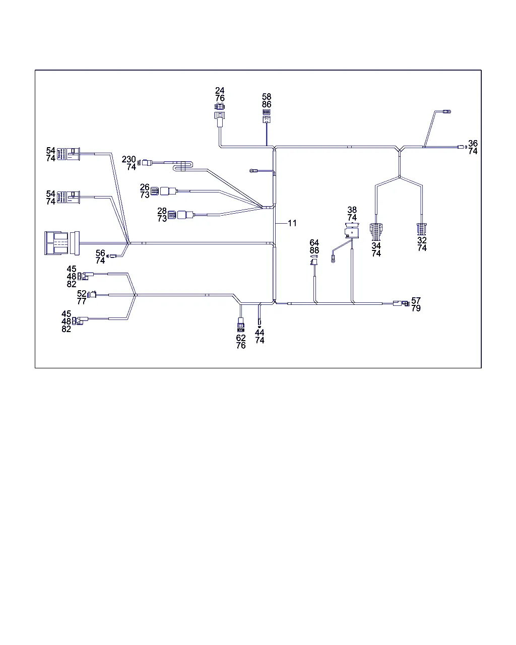 ЖГУТ ПРОВОДОВ ДЛЯ СИСТЕМЫ УПРАВЛЕНИЯ И ИНДИКАЦИИ "COMAND"