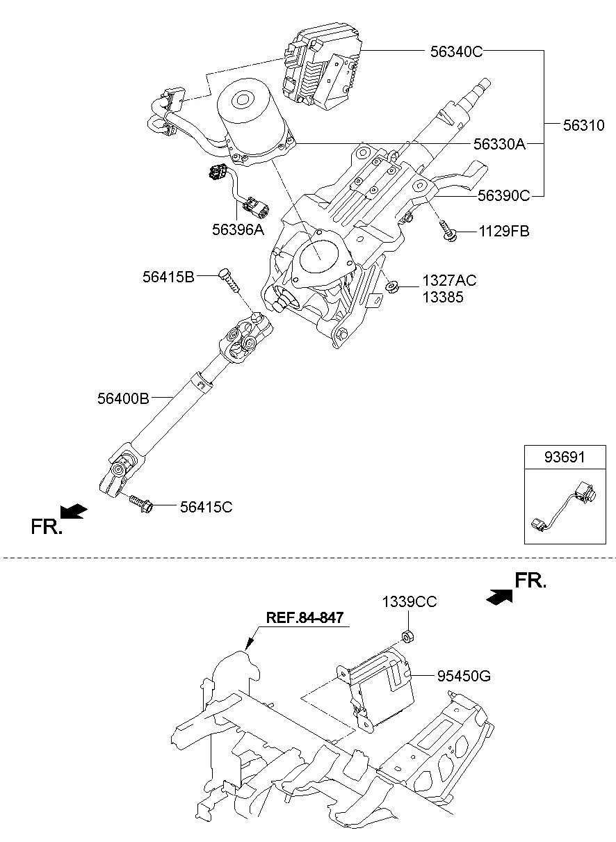 STEERING COLUMN & SHAFT