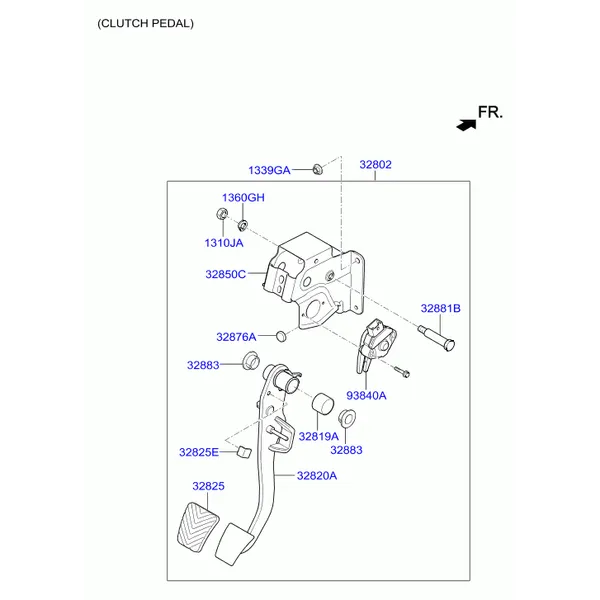 педаль тормоза и сцепления