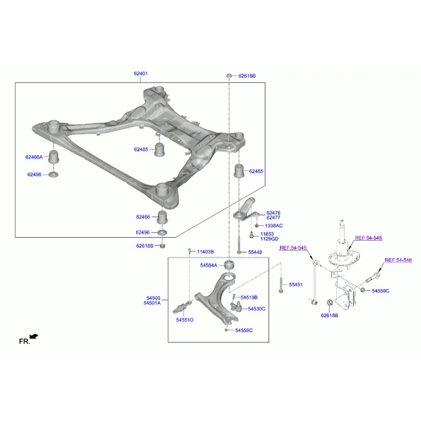 Подрамник передней подвески