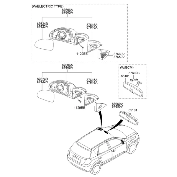 MIRROR-OUTSIDE REAR VIEW