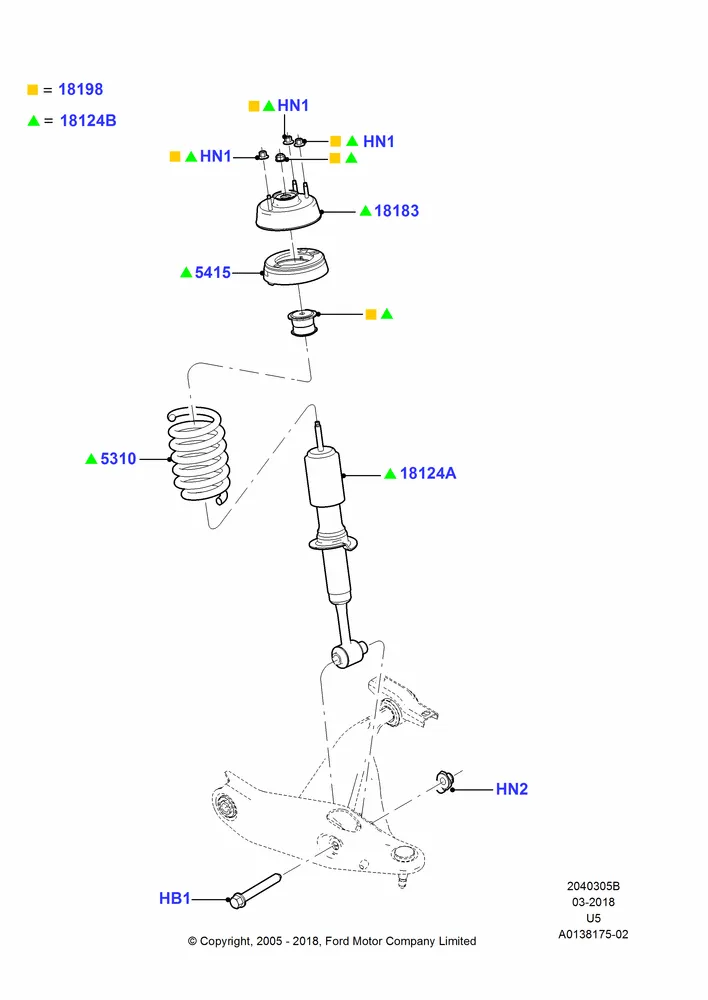 05B - Front Suspension Struts and Springs; 19/JUL/2005-16/DEC/2010