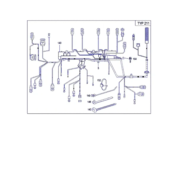 ЖГУТ ЭЛЕКТРОПРОВОДКИ ДВИГАТЕЛЯ