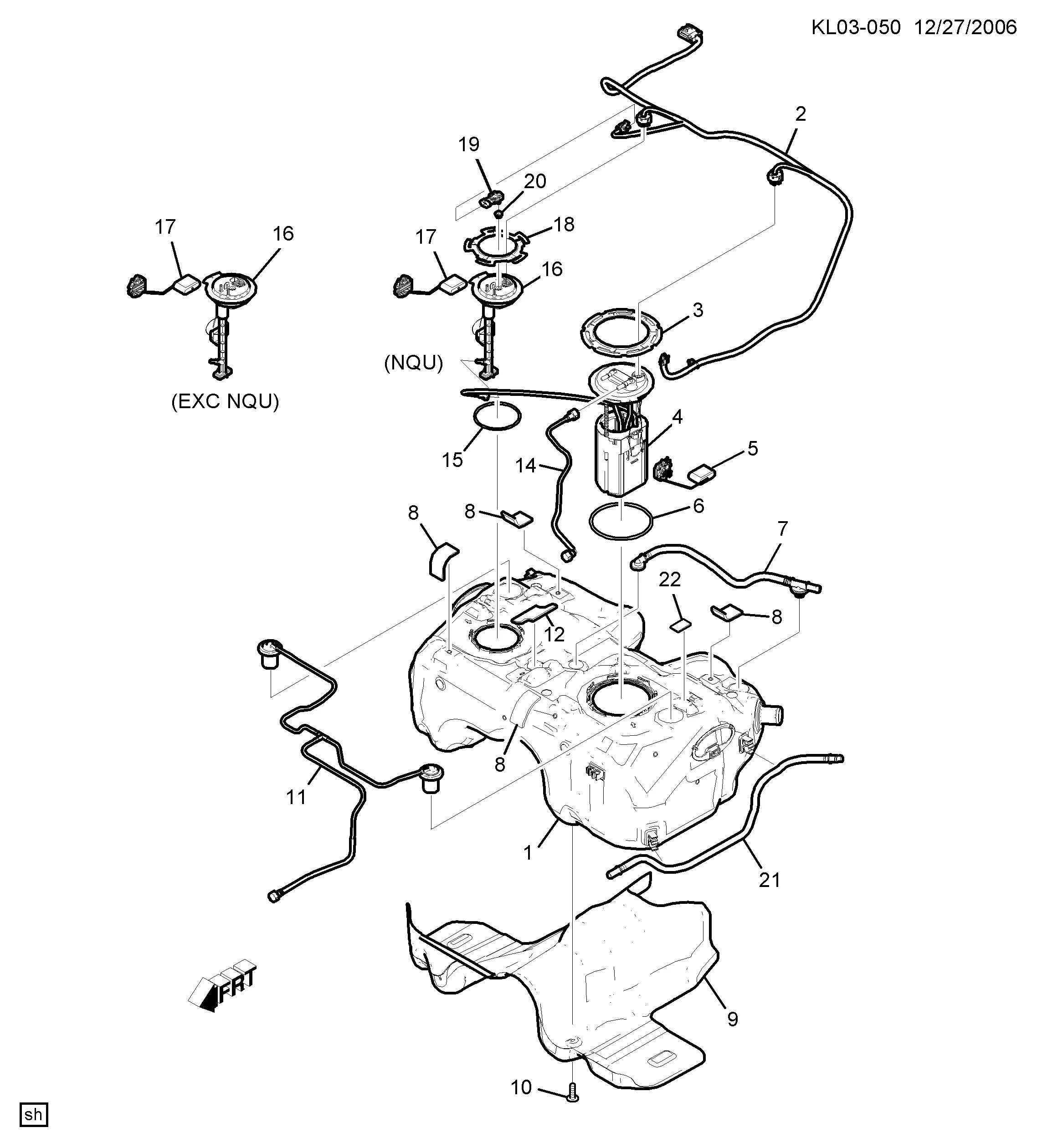 ТОПЛИВНЫЙ БАК (LD9,LU1,EXC (NQT))
