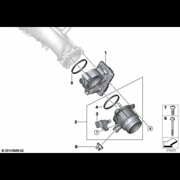 Корпус дроссельной заслонки