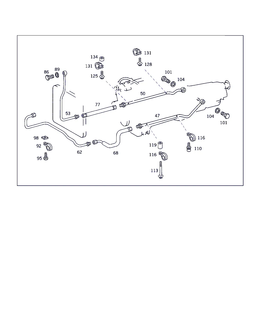НАВЕС. ДЕТ. КП, МАСЛОЗАЛ.ТРУБКА E-КЛАСС SSE