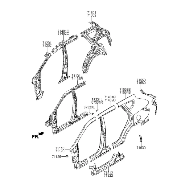 панель кузова боковая